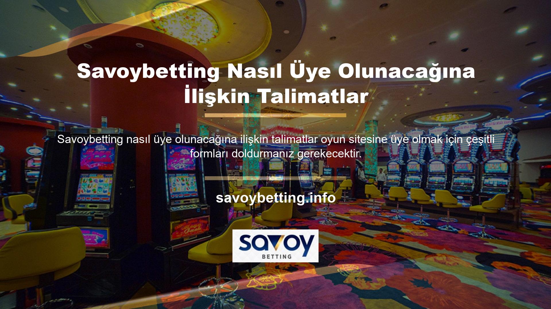 Tüm casino sitelerinin üyelik sistemi bulunmaktadır