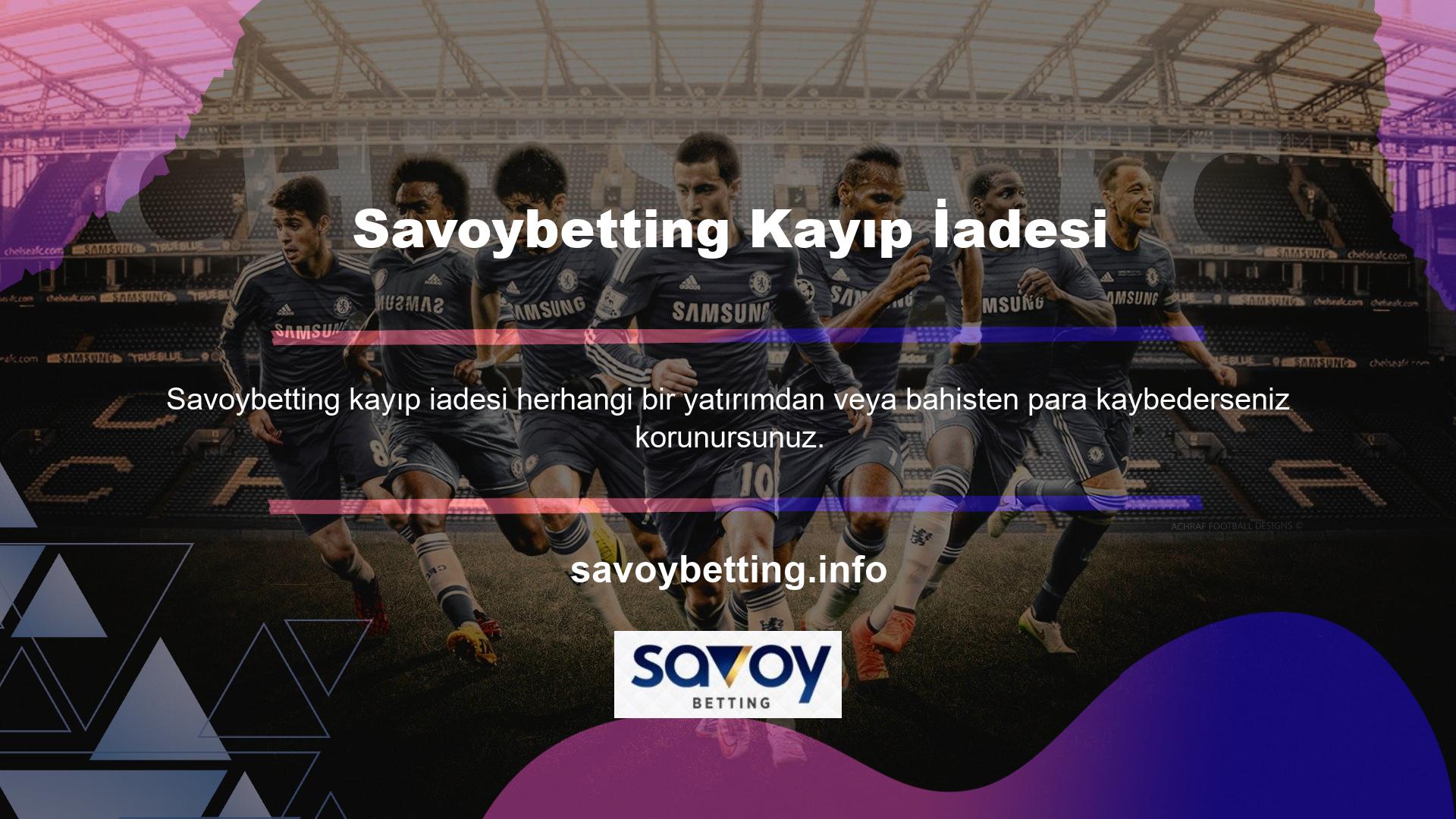 En güvenilir bahis sağlayıcısı olan Savoybetting en güvenilir bahis sitesidir, üyelerine maksimum güvenlik sağlamak için gerekli tüm önlemleri aldı, tüm planları uyguladı ve tüm site ve kurumsal sorumlulukları üstlendi